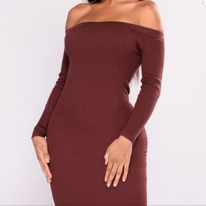 Tan Midi dress